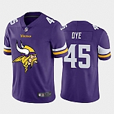 Nike Vikings 45 Troy Dye Purple Team Big Logo Vapor Untouchable Limited Jersey Dzhi,baseball caps,new era cap wholesale,wholesale hats